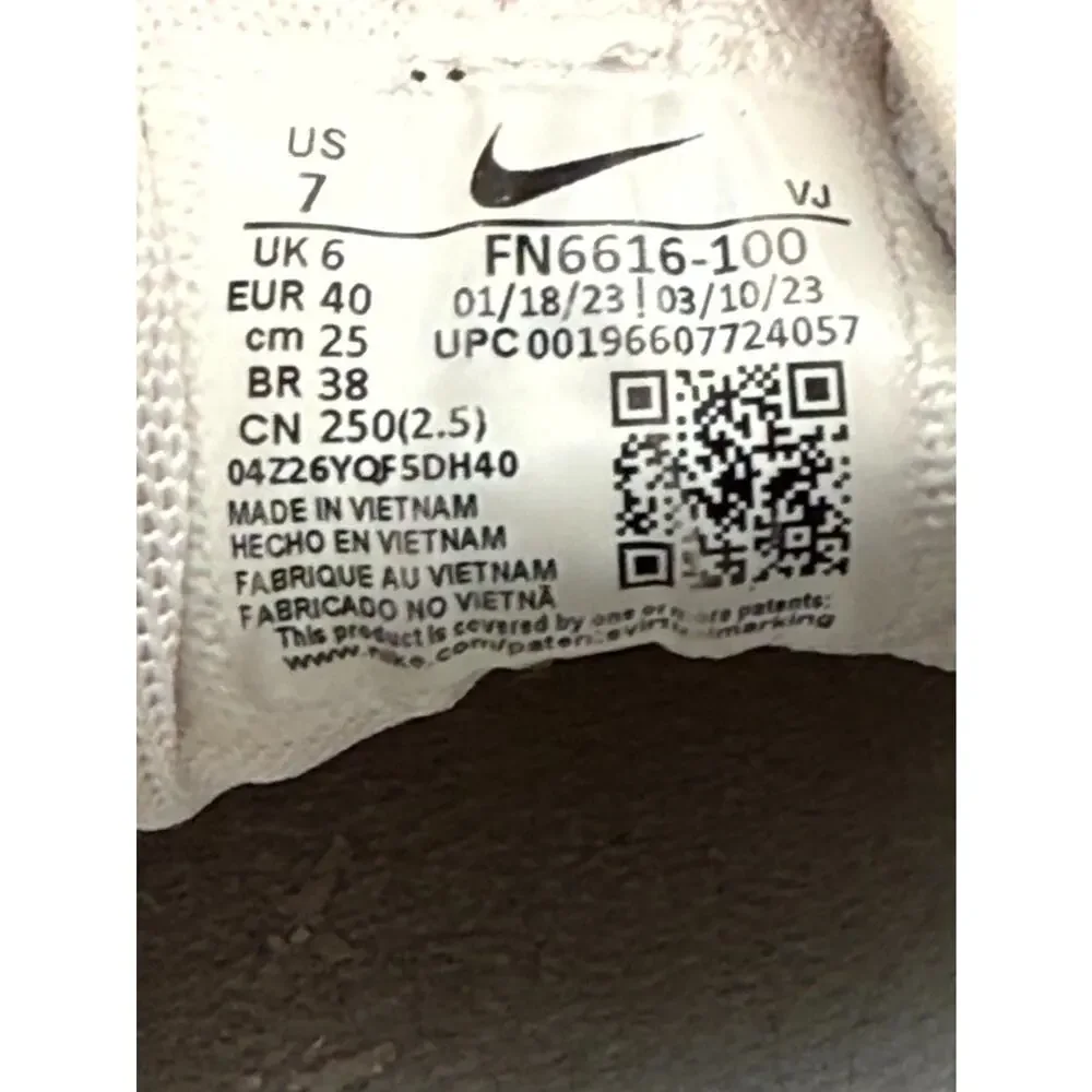 Nike Free Metcon 5 TB FN6616-100 Athletic Sneaker Men's 7 White Mesh Gym Sports